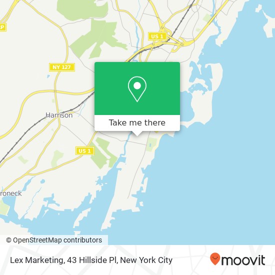 Mapa de Lex Marketing, 43 Hillside Pl