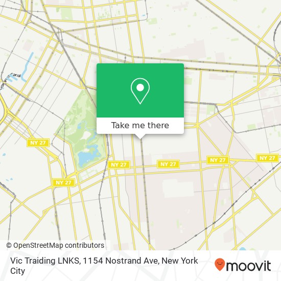 Vic Traiding LNKS, 1154 Nostrand Ave map