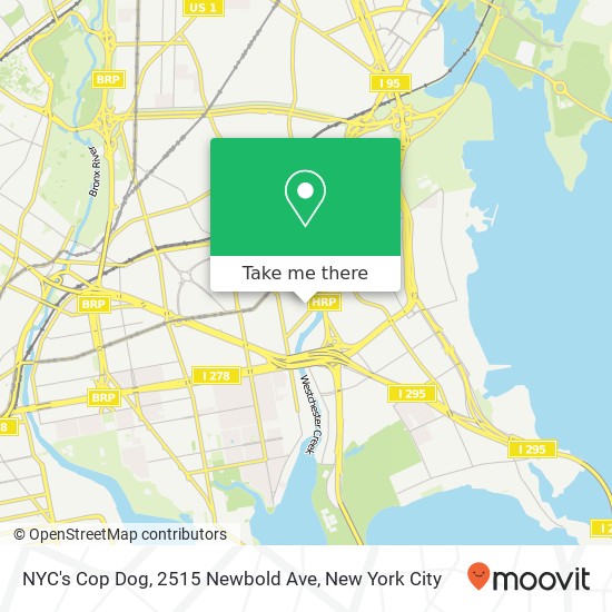 NYC's Cop Dog, 2515 Newbold Ave map