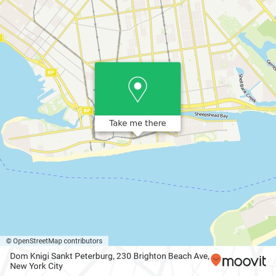Dom Knigi Sankt Peterburg, 230 Brighton Beach Ave map