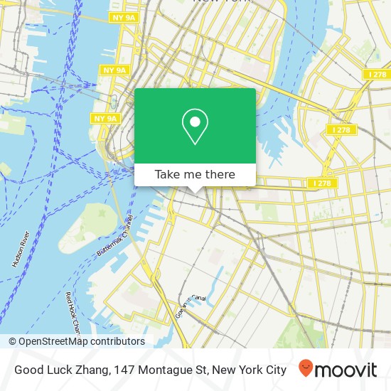 Mapa de Good Luck Zhang, 147 Montague St