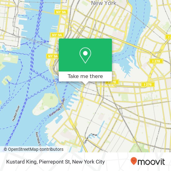 Mapa de Kustard King, Pierrepont St