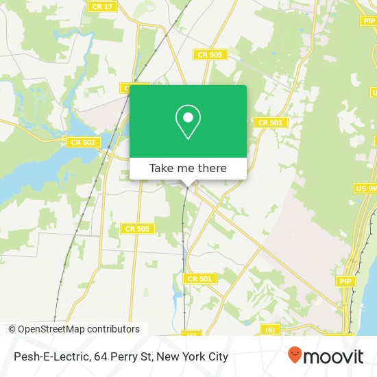 Mapa de Pesh-E-Lectric, 64 Perry St