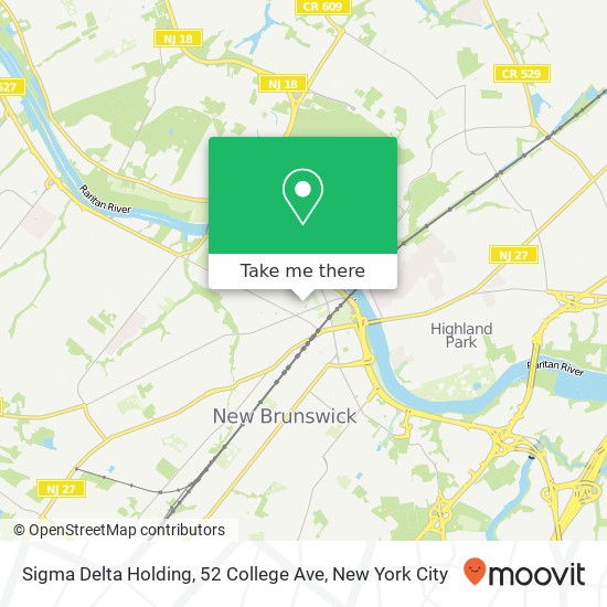 Mapa de Sigma Delta Holding, 52 College Ave