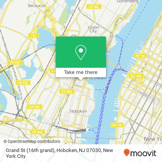 Grand St (16th grand), Hoboken, NJ 07030 map