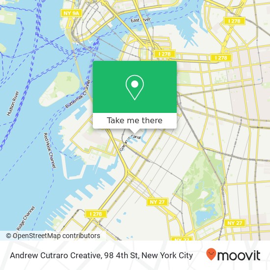 Andrew Cutraro Creative, 98 4th St map