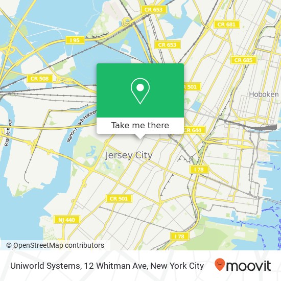 Mapa de Uniworld Systems, 12 Whitman Ave