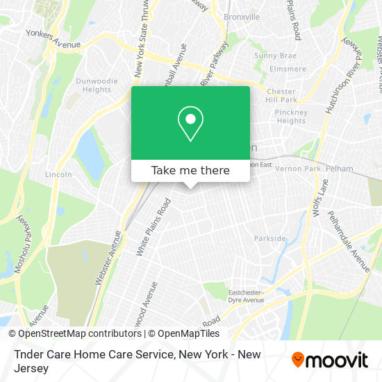 Tnder Care Home Care Service map