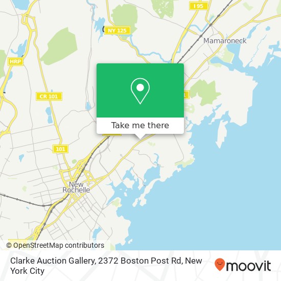 Mapa de Clarke Auction Gallery, 2372 Boston Post Rd