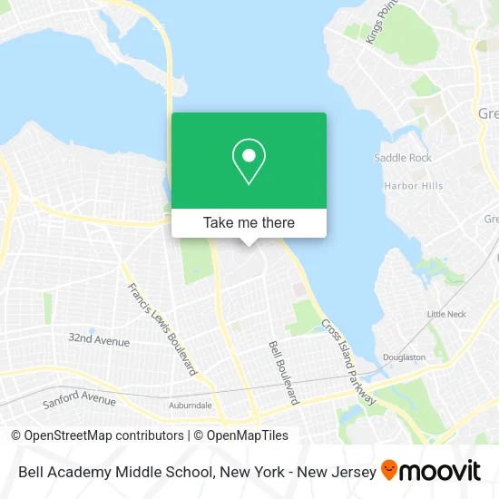 Bell Academy Middle School map