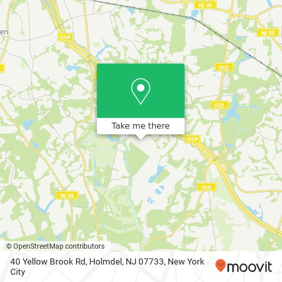 40 Yellow Brook Rd, Holmdel, NJ 07733 map