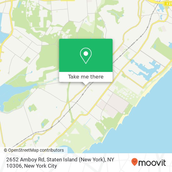 Mapa de 2652 Amboy Rd, Staten Island (New York), NY 10306