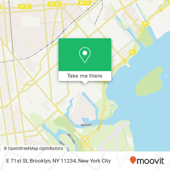 E 71st St, Brooklyn, NY 11234 map