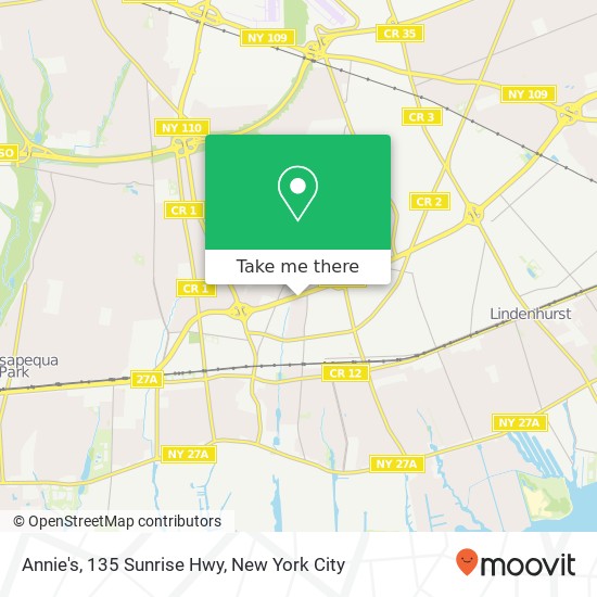 Mapa de Annie's, 135 Sunrise Hwy