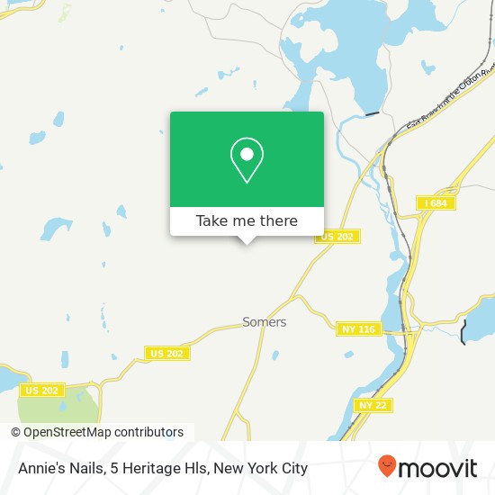 Mapa de Annie's Nails, 5 Heritage Hls