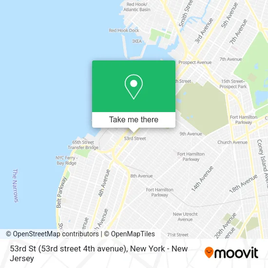 53rd St (53rd street 4th avenue) map