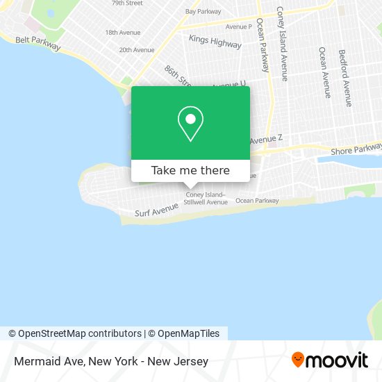 Mermaid Ave map