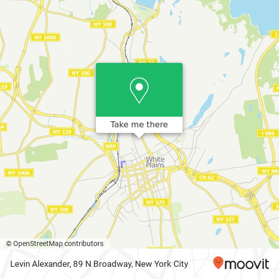 Levin Alexander, 89 N Broadway map