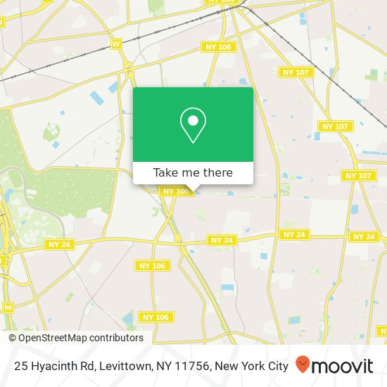 25 Hyacinth Rd, Levittown, NY 11756 map