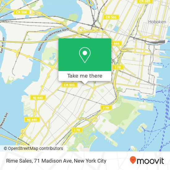 Rime Sales, 71 Madison Ave map