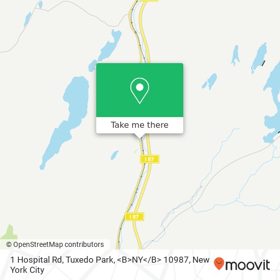 1 Hospital Rd, Tuxedo Park, <B>NY< / B> 10987 map