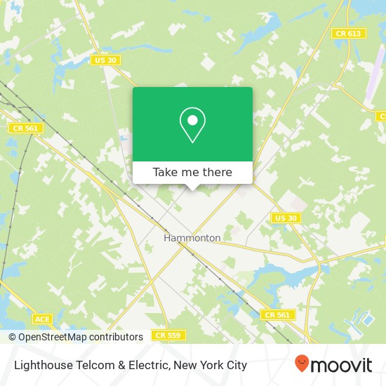 Lighthouse Telcom & Electric map
