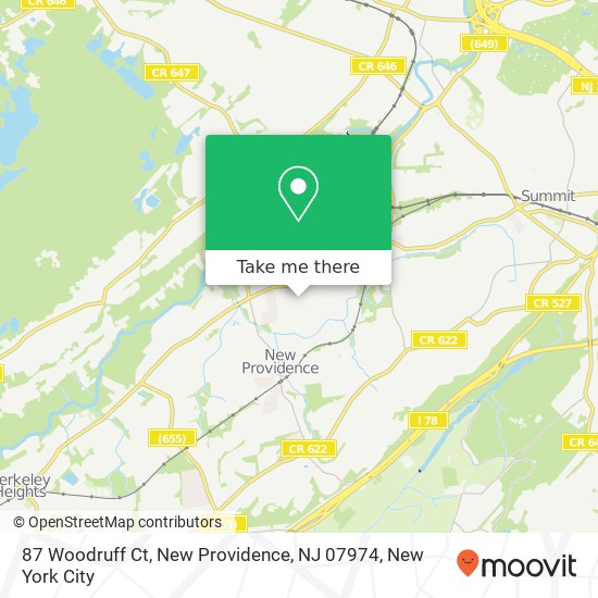 87 Woodruff Ct, New Providence, NJ 07974 map