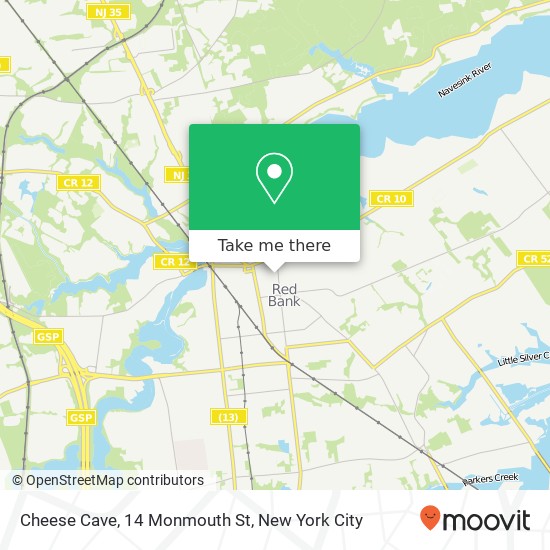 Cheese Cave, 14 Monmouth St map