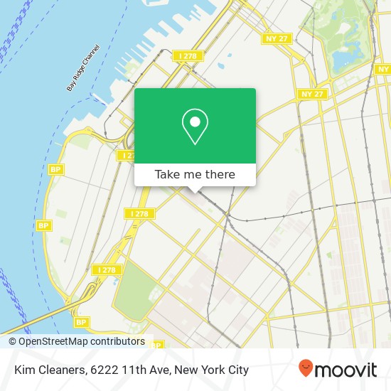 Mapa de Kim Cleaners, 6222 11th Ave