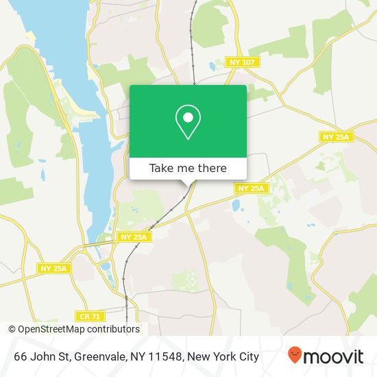 Mapa de 66 John St, Greenvale, NY 11548