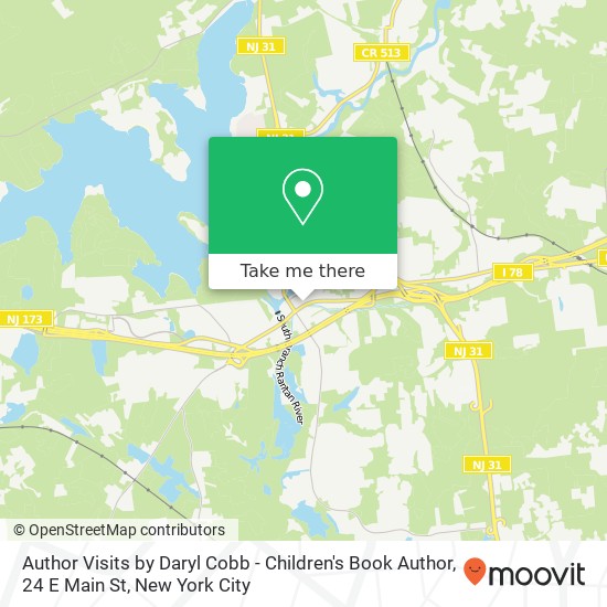 Mapa de Author Visits by Daryl Cobb - Children's Book Author, 24 E Main St
