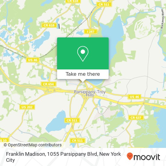 Franklin Madison, 1055 Parsippany Blvd map