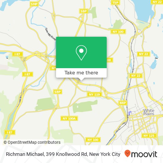 Mapa de Richman Michael, 399 Knollwood Rd