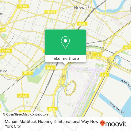 Mapa de Marjam Mattituck Flooring, 6 International Way