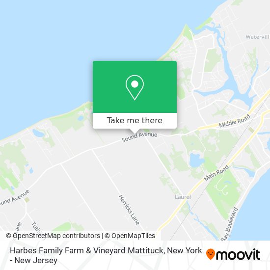 Mapa de Harbes Family Farm & Vineyard Mattituck