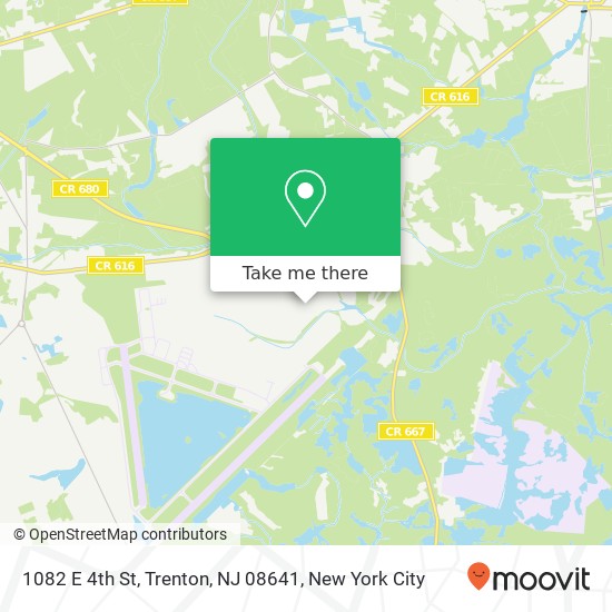 Mapa de 1082 E 4th St, Trenton, NJ 08641