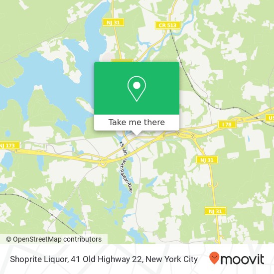 Mapa de Shoprite Liquor, 41 Old Highway 22
