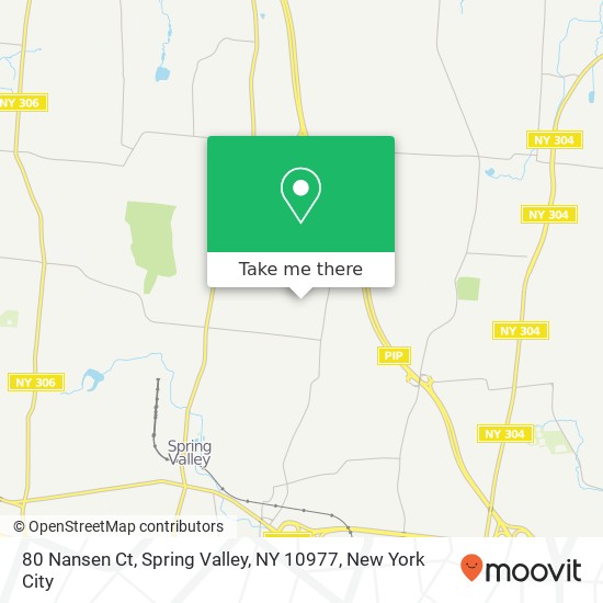 Mapa de 80 Nansen Ct, Spring Valley, NY 10977