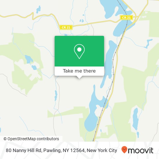 Mapa de 80 Nanny Hill Rd, Pawling, NY 12564