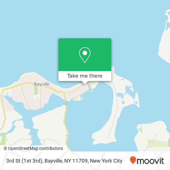 Mapa de 3rd St (1st 3rd), Bayville, NY 11709