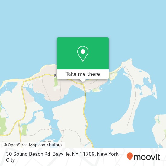 Mapa de 30 Sound Beach Rd, Bayville, NY 11709