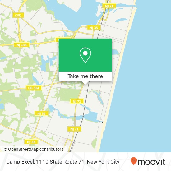 Camp Excel, 1110 State Route 71 map