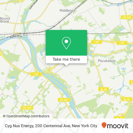 Mapa de Cyg Nus Energy, 200 Centennial Ave