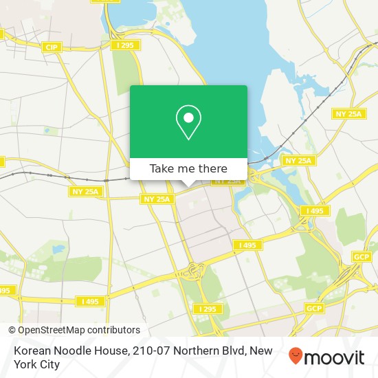 Korean Noodle House, 210-07 Northern Blvd map