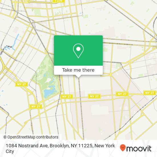 1084 Nostrand Ave, Brooklyn, NY 11225 map