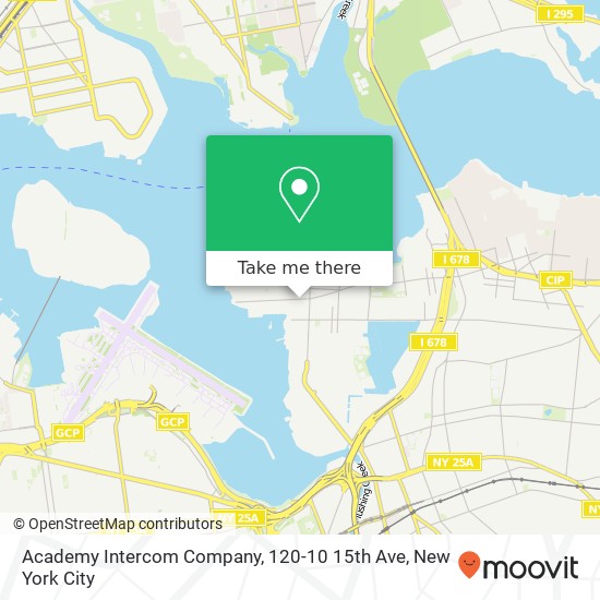 Mapa de Academy Intercom Company, 120-10 15th Ave