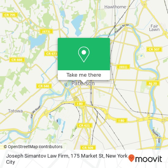 Mapa de Joseph Simantov Law Firm, 175 Market St