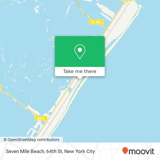 Seven Mile Beach, 64th St map