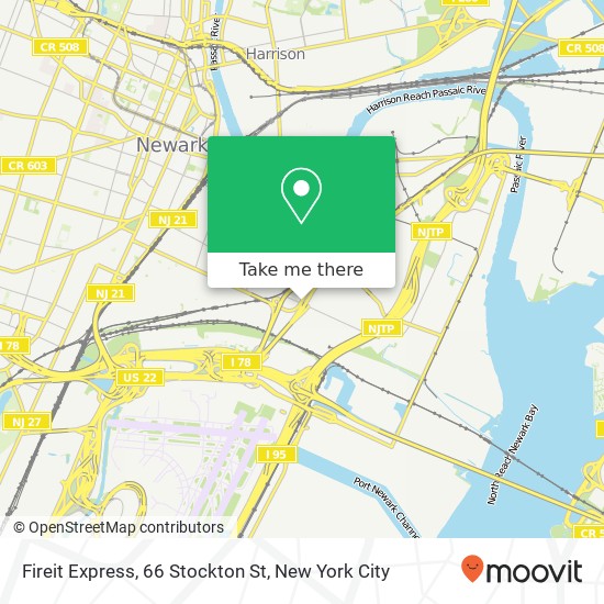 Fireit Express, 66 Stockton St map