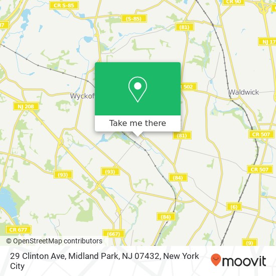 29 Clinton Ave, Midland Park, NJ 07432 map